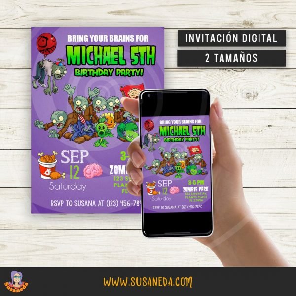 PVZ invitaciones digitales by Susaneda