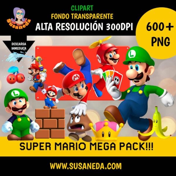 SuperMario clipart by Susaneda | Susaneda Shop