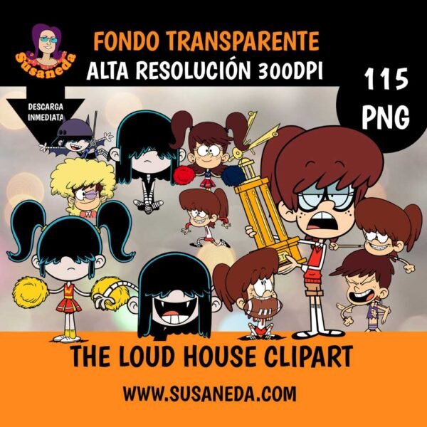 The Loud House clipart pack by Susaneda 4 | Susaneda Shop