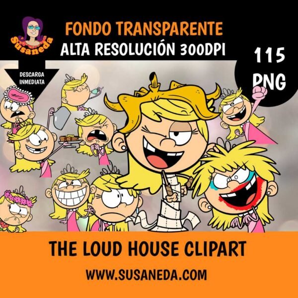 The Loud House clipart pack by Susaneda 6 | Susaneda Shop