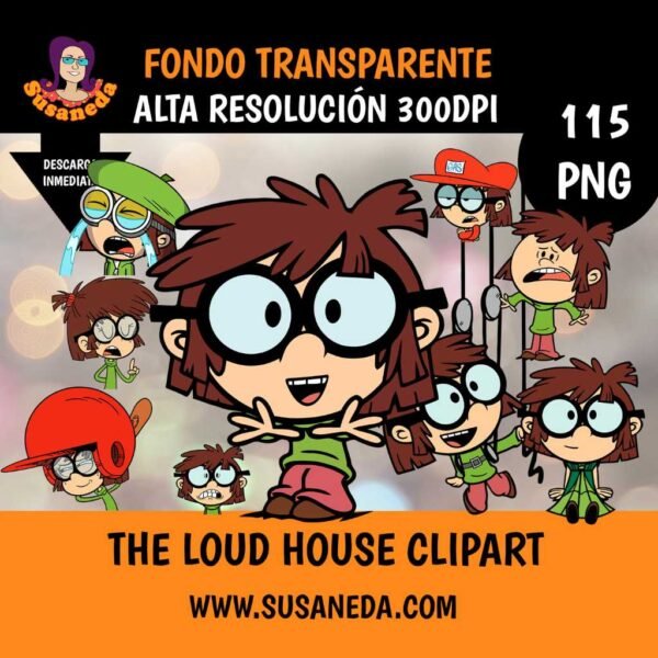 The Loud House clipart pack by Susaneda 7 | Susaneda Shop