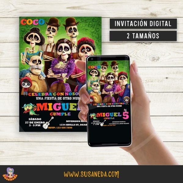 Invitación digital de coco 5