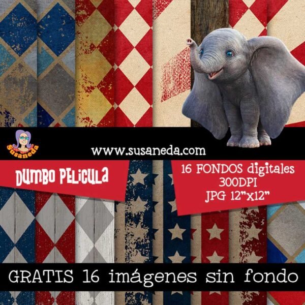 Dumbo fondos y clipart by Susaneda | Susaneda Shop