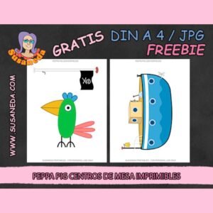 Peppa Pig Centros de Mesa gratis by Susaneda