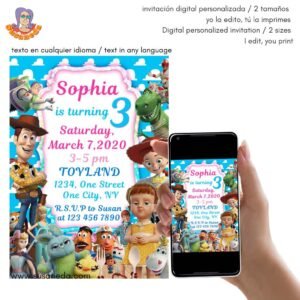 invitación Toy Story