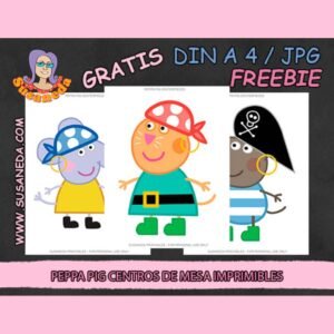 Peppa Pig Centros de Mesa gratis by Susaneda