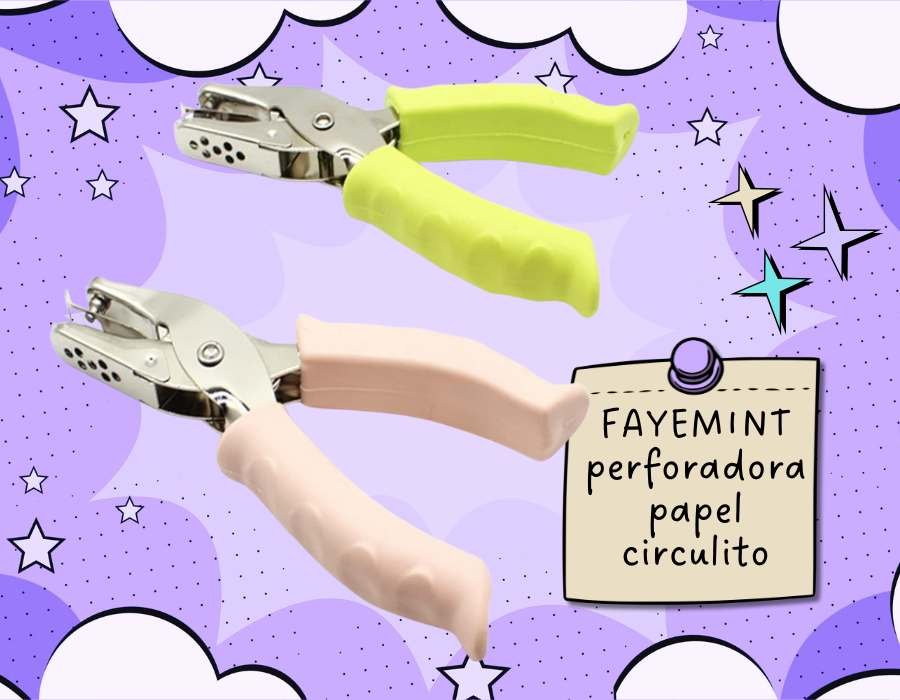 Fayemint perforadora papel circulito | Susaneda Shop