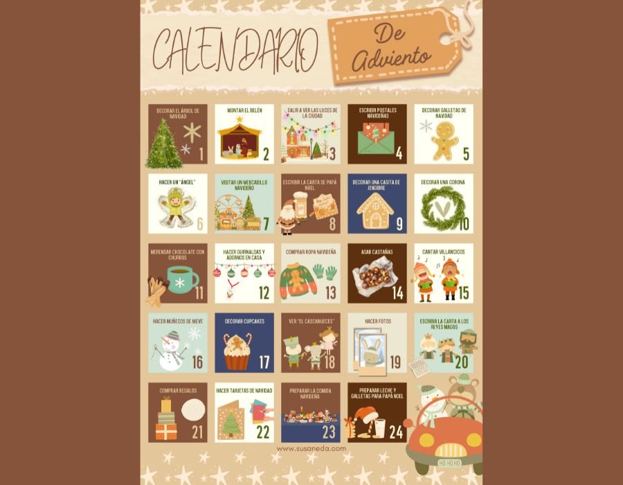 Calendario Adviento freebie by Susaneda | Susaneda Shop