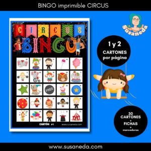 BINGO imprimible CIRCUS