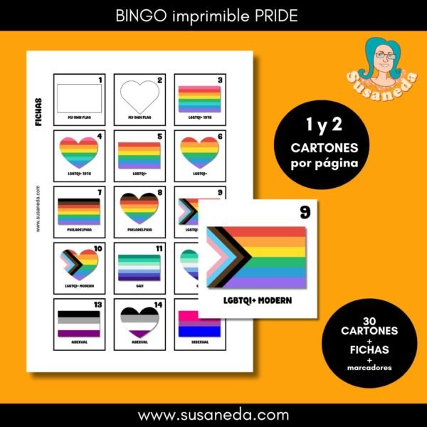 Bingo Imprimible PRIDE