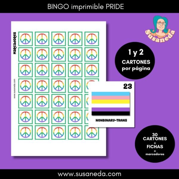 Bingo Imprimible PRIDE