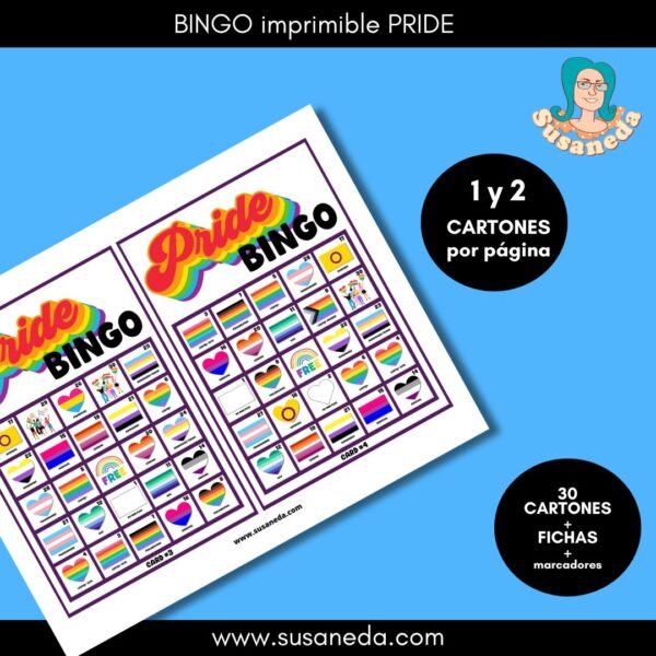 Bingo Imprimible PRIDE