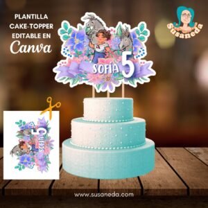 Encanto Cake Topper editable en CANVA