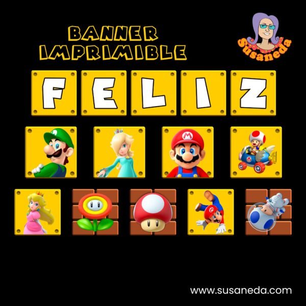 Super Mario Banner Imprimible