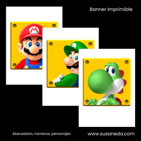 Super Mario Banner Imprimible