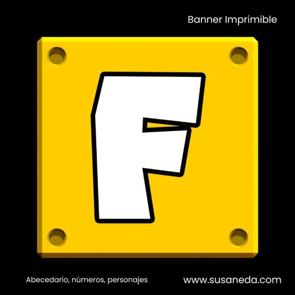 SUPER MARIO Banner Imprimible - Imagen 3