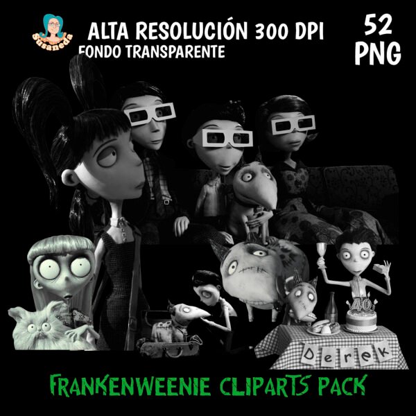 Frankenweenie clipart pack