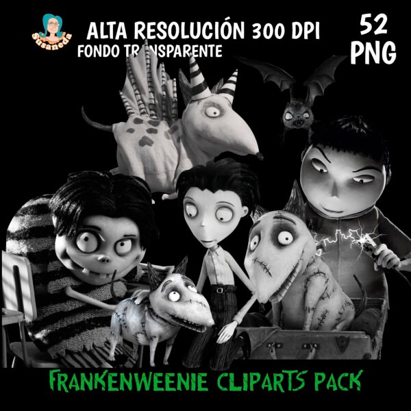 Frankenweenie clipart pack