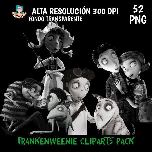 Frankenweenie clipart pack