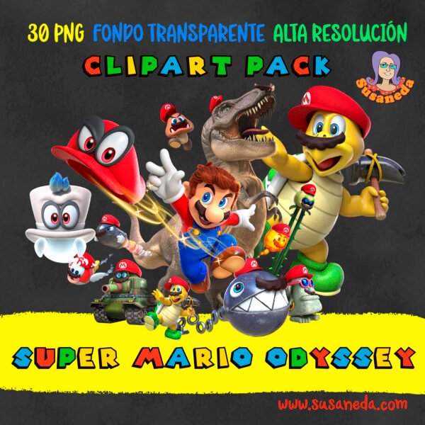SUPER MARIO ODYSSEY clipart - Imagen 2
