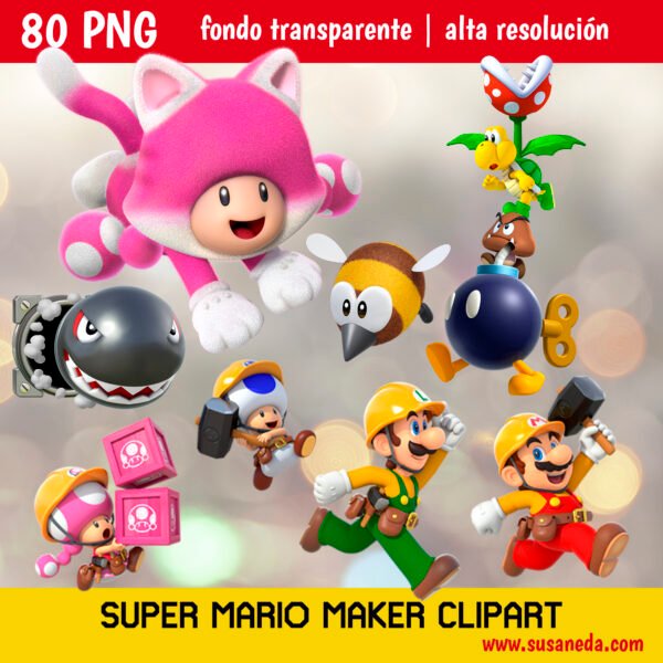 Super Mario Maker clipart pack - Imagen 4