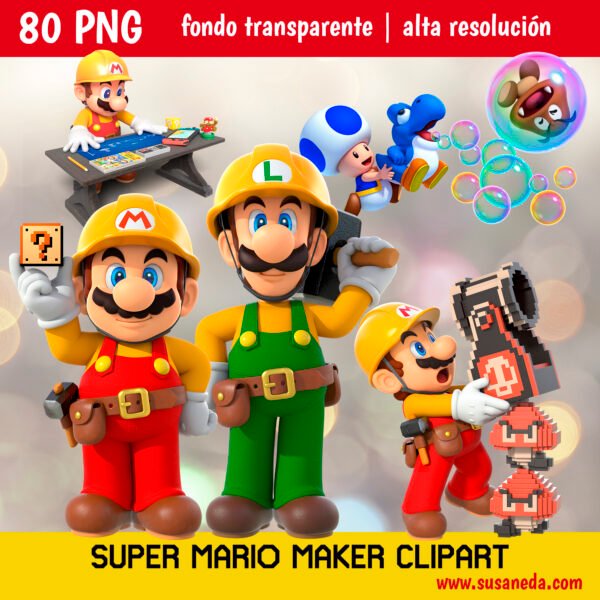 Super Mario Maker clipart pack - Imagen 2