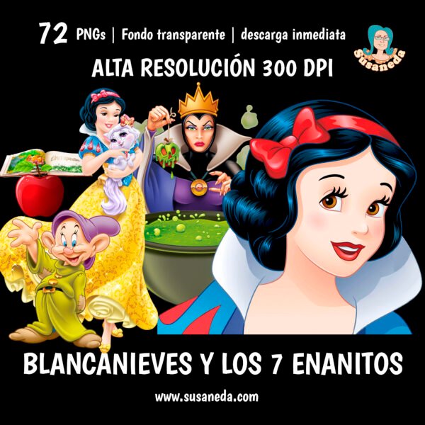 Blancanieves-clipart-pack