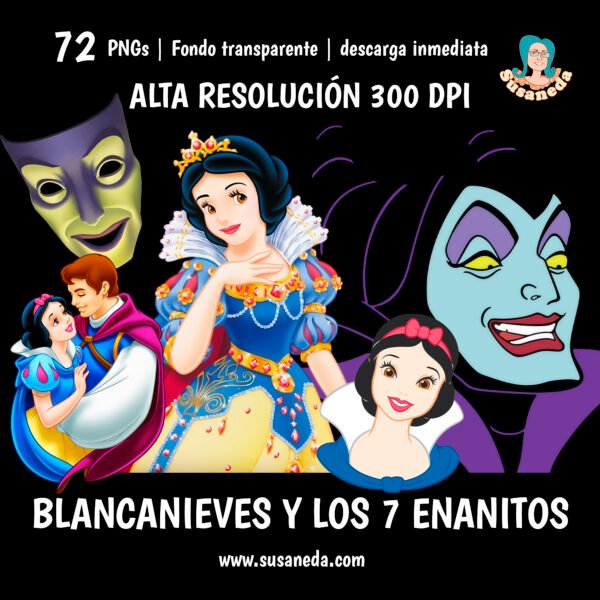 Blancanieves-clipart-pack