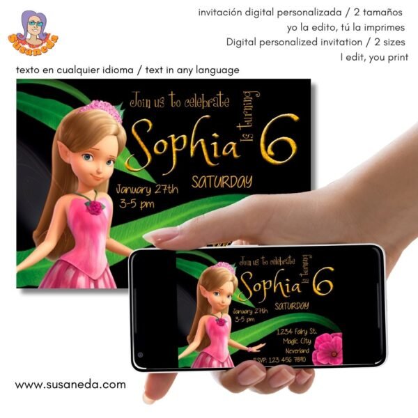 Tinkerbell Invitación