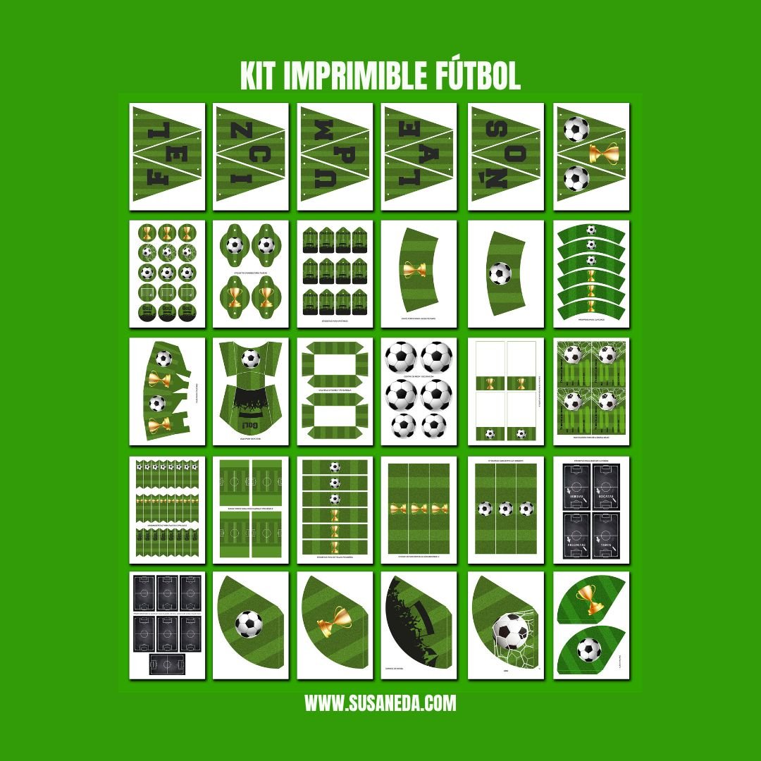 kit imprimible fútbol